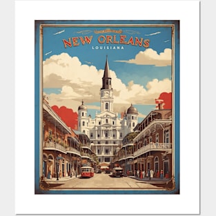 New Orleans Louisiana United States of America Tourism Vintage Poster Posters and Art